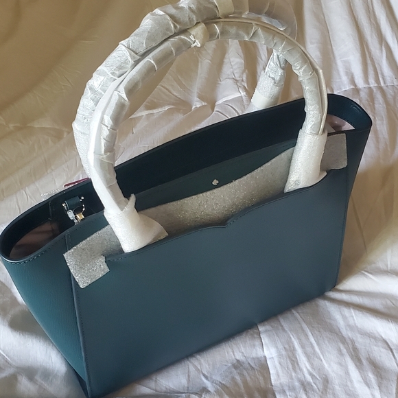 Kate Spade Brand New Purse Bag Teal Green Pink - Picture 1 of 14